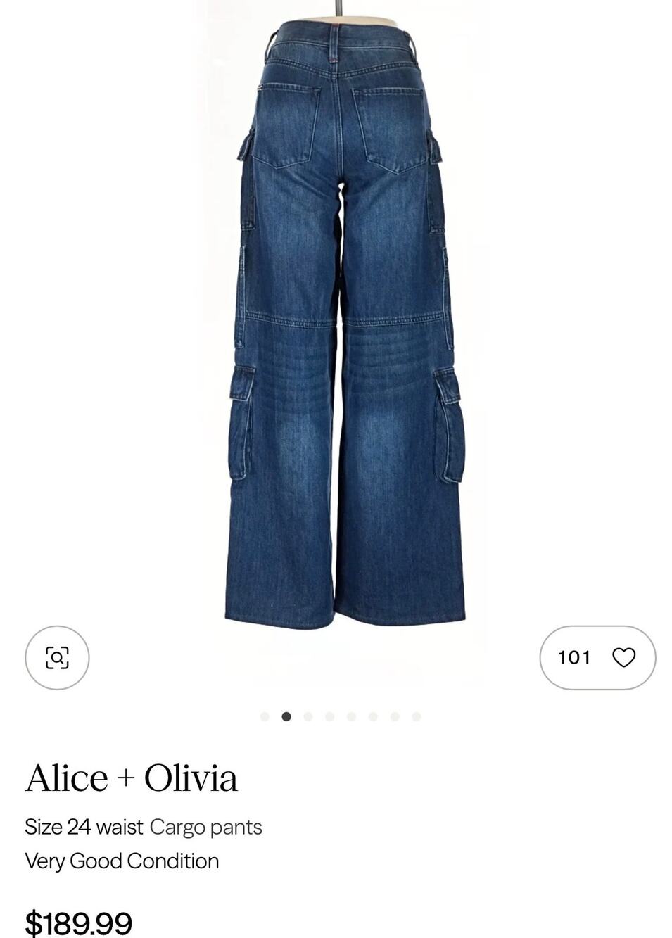 Alice & Olivia Cargo Jeans